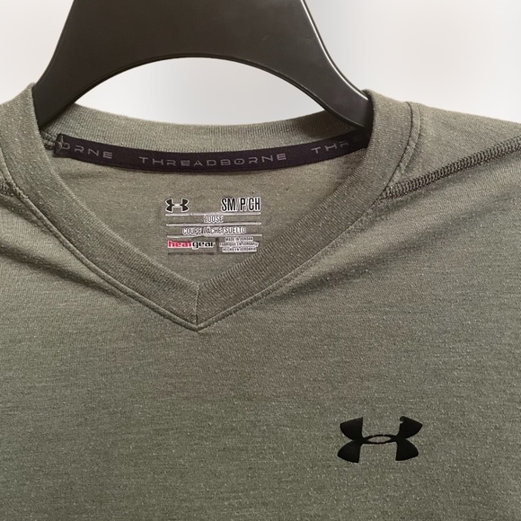 Under Armor Army Green Dri-Fit Tee - Picture 4 of 4